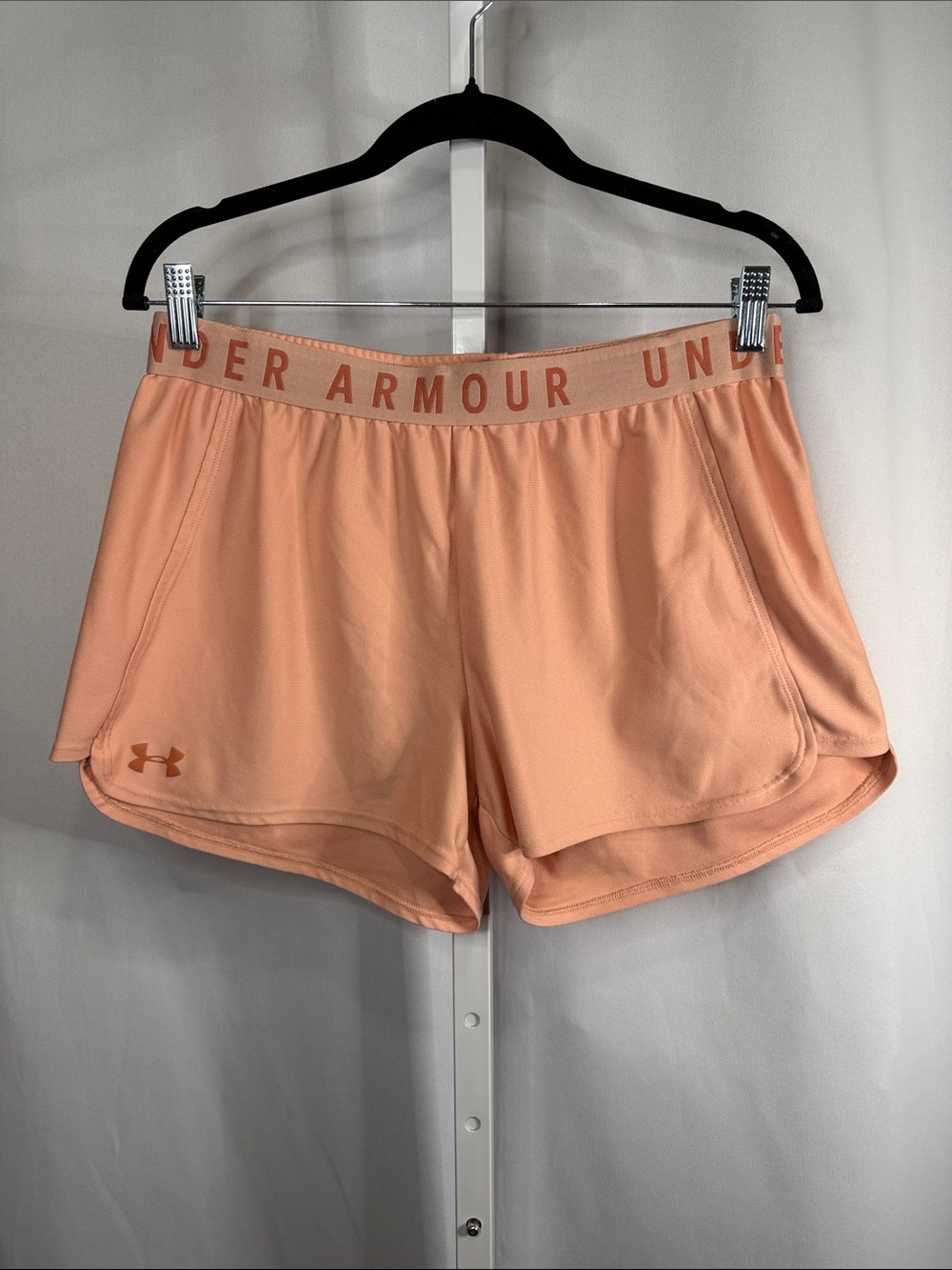 Under Armour Women's Peach/Coral Athletic Shorts